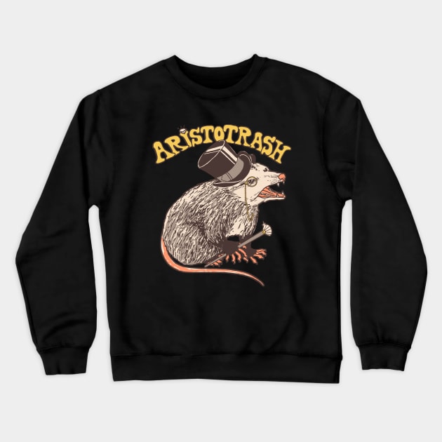 Aristotrash Crewneck Sweatshirt by Hillary White Rabbit